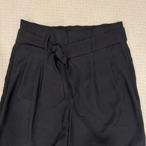Black Madewell Wide Leg Paperbag Pants